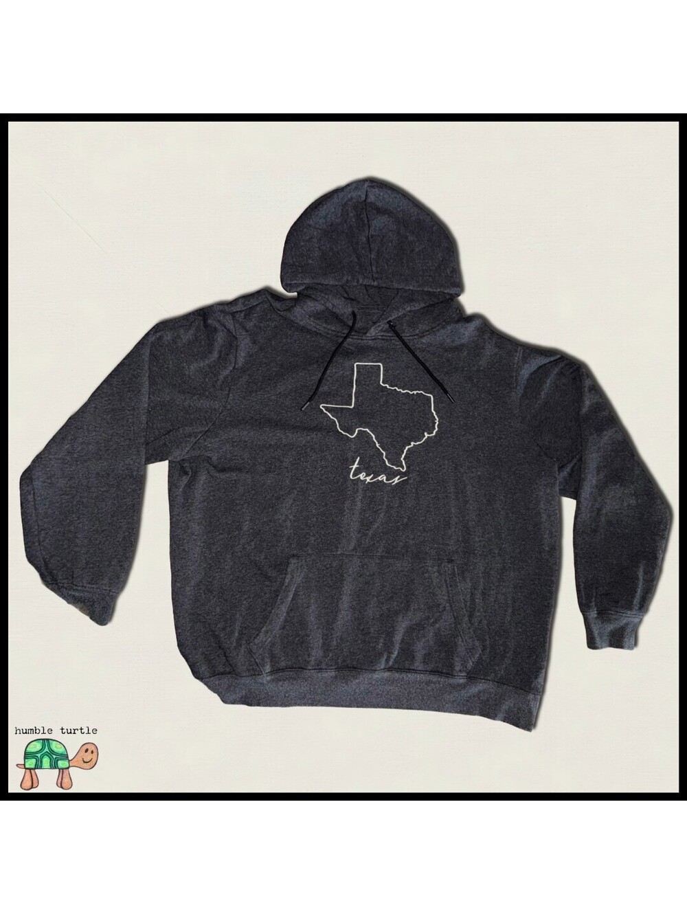 Home Free Texas Outline Hoodie Sweatshirt XL Dark Gray